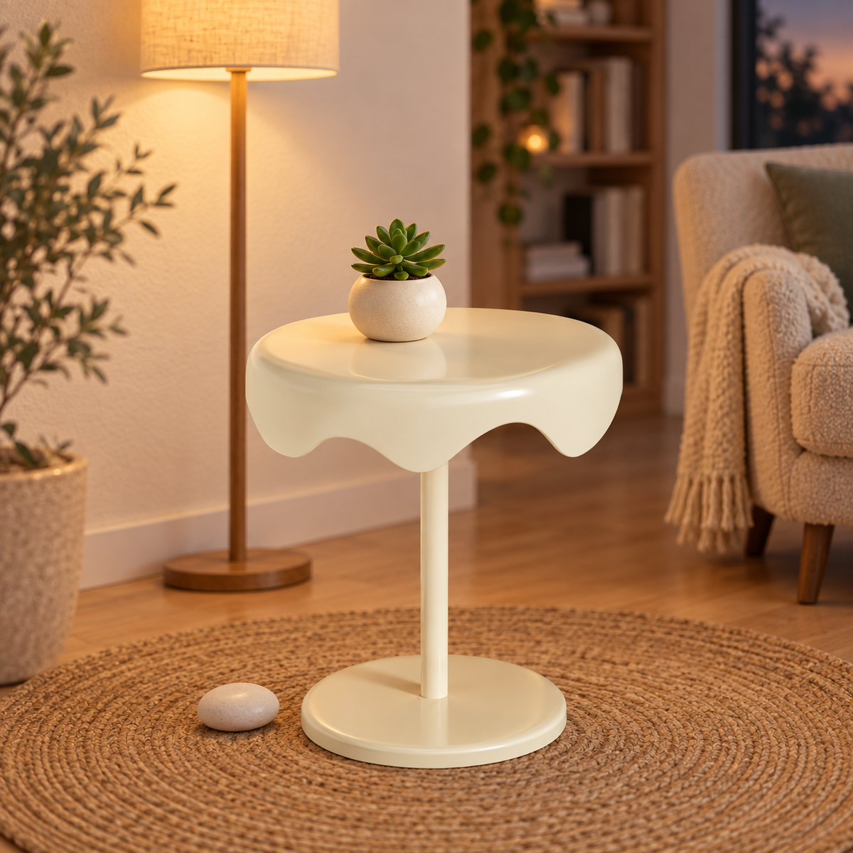 NOOKMONT Petal Sculptural Side Table