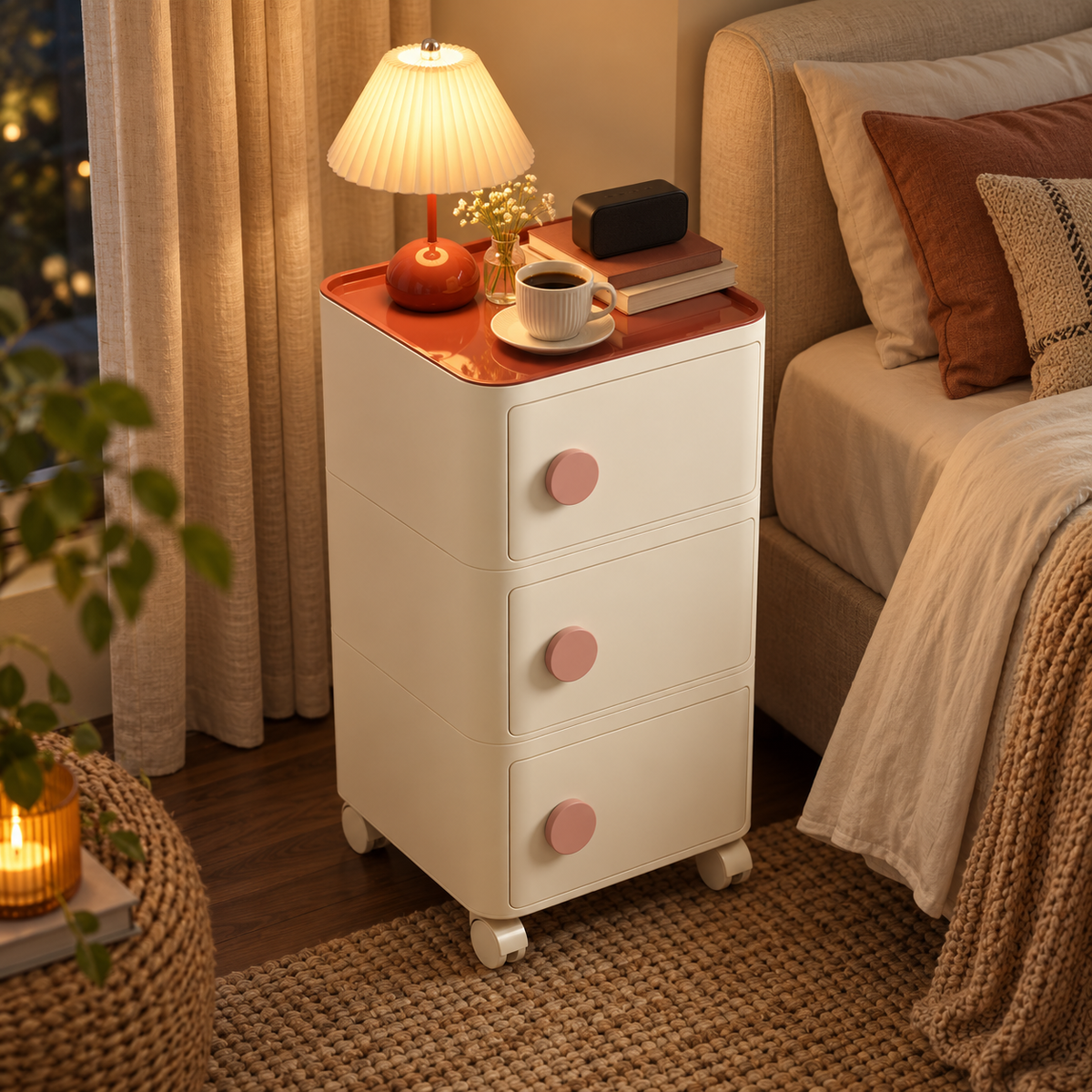 NOOKMONT Drift 3-Drawer Mobile Cabinet