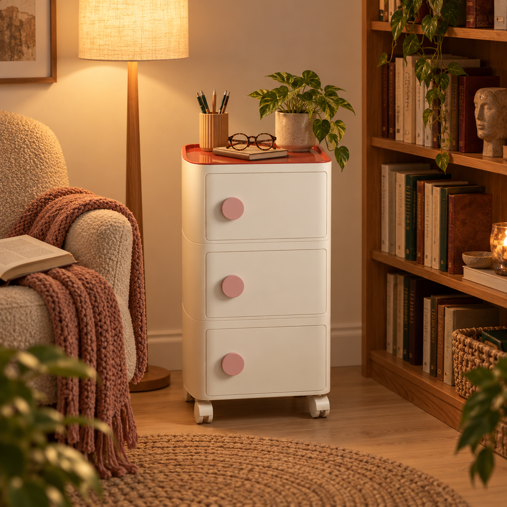 NOOKMONT Drift 3-Drawer Mobile Cabinet