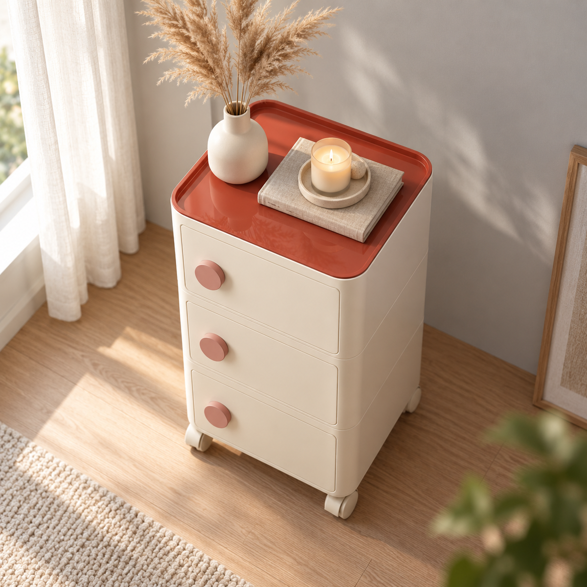 NOOKMONT Drift 3-Drawer Mobile Cabinet
