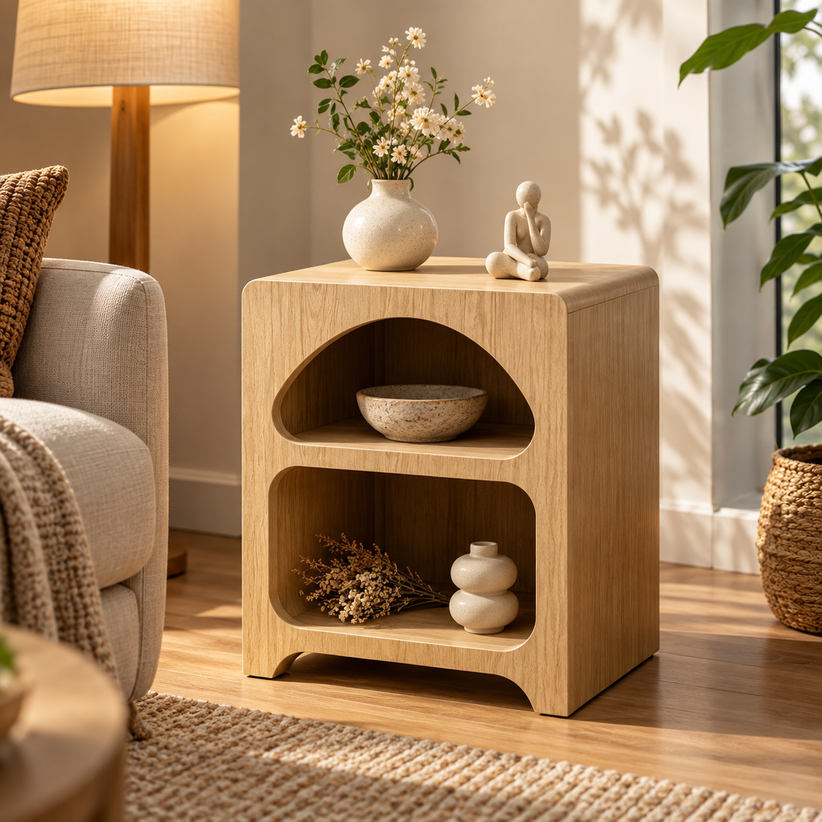 NOOKMONT Arc 2-Tier Open Storage Cabinet