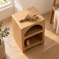NOOKMONT Arc Duo Open-Shelf Nightstand