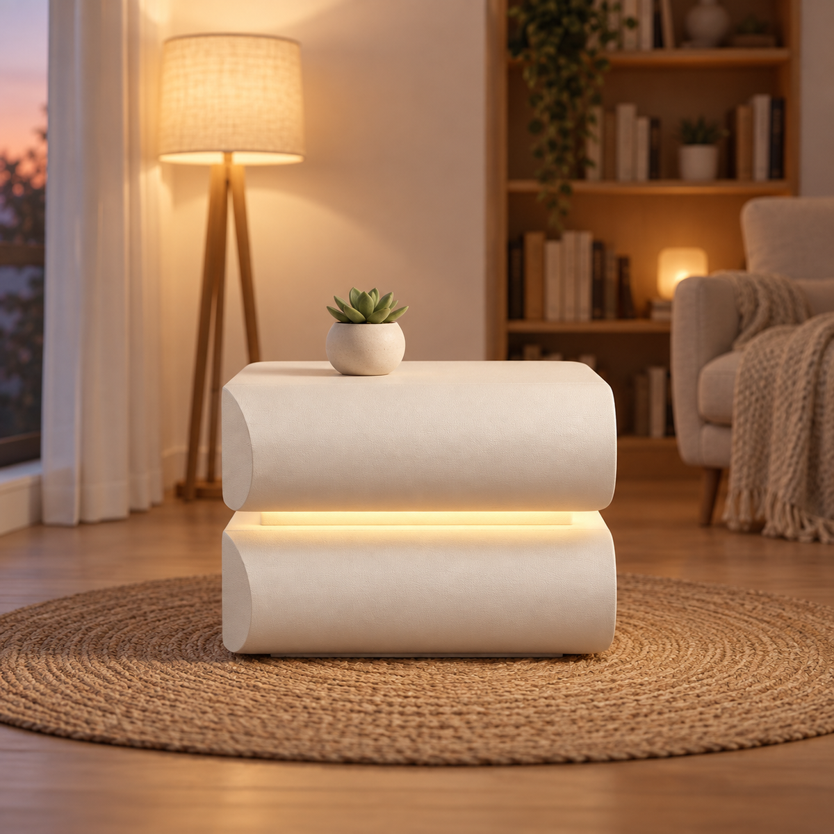 NOOKMONT Softform Halo 2-Drawer Nightstand